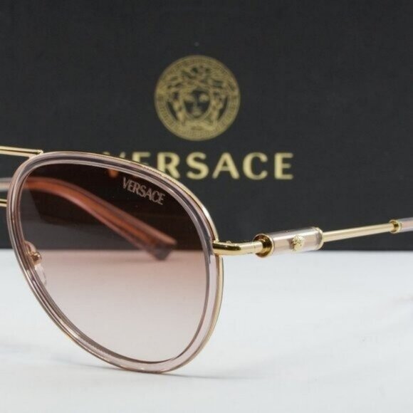 FINAL PRICE NEW VERSACE VE2260 100213 BROWN PINK GRADIENT SUNGLASSES main image 5
